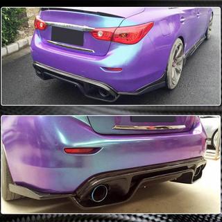 Bakre stötfångardiffusor V3 (för Q50 Base/Sport 2014-2017, kolfiber) Infiniti Q50/Q60 2013–2024 foto 4
