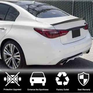 V7 spoiler (för Q50, kolfiber) Infiniti Q50/Q60 2013–2024 foto 2