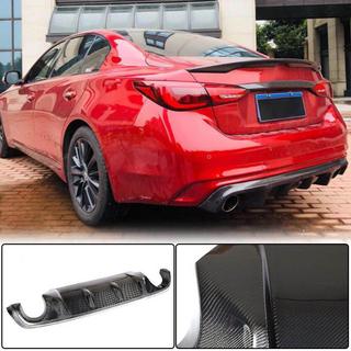 Bakre stötfångardiffusor V2 (för Q50 Base/Sport 2018-2023, kolfiber) Infiniti Q50/Q60 2013–2024 foto 1