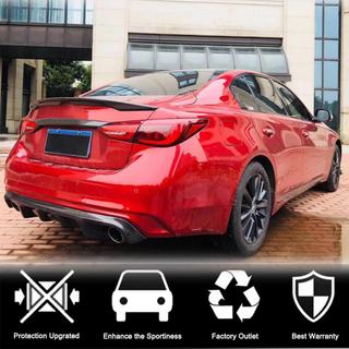 Bakre stötfångardiffusor V2 (för Q50 Base/Sport 2018-2023, kolfiber) Infiniti Q50/Q60 2013–2024 foto 2