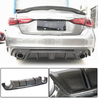 Infiniti Q50/Q60 2013–2024 V4 diffuser till bakre stötfångare (för Q50 Base/Sport 2018-2023, kolfiber) foto 8