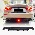 Infiniti Q50/Q60 2013–2024 V4 diffuser till bakre stötfångare (för Q50 Base/Sport 2014-2017, kolfiber) foto 1