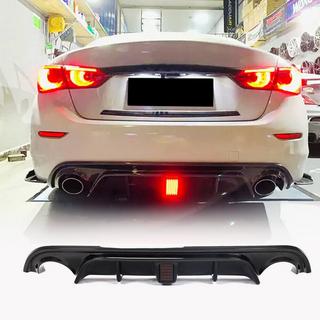 V4 diffuser till bakre stötfångare (för Q50 Base/Sport 2014-2017, kolfiber) Infiniti Q50/Q60 2013–2024 foto 1