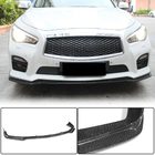 Infiniti Q50/Q60 2013–2024 Kolfiber frontläpp till främre stötfångaren Lip V2 (för Q50 Sport 2014-2017, Carbon) foto 1