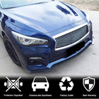 Infiniti Q50/Q60 2013–2024 Kolfiber frontläpp till främre stötfångaren Lip V2 (för Q50 Sport 2014-2017, Carbon) foto 2