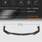 Infiniti Q50/Q60 2013–2024 Kolfiber frontläpp till främre stötfångaren Lip V2 (för Q50 Sport 2014-2017, Carbon) foto 5