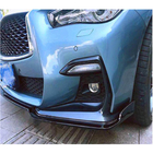 Infiniti Q50/Q60 2013–2024 Frontläpp till främre stötfångare Lip V1 (för Q50 Sport 2018-2022, kolfiber) foto 4