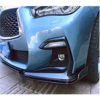 Frontläpp till främre stötfångare Lip V1 (för Q50 Sport 2018-2022, kolfiber) Infiniti Q50/Q60 2013–2024 foto 4