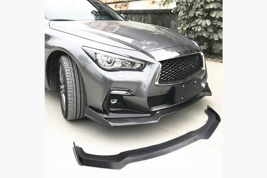 Infiniti Q50/Q60 2013–2024 Frontläpp Lip V2 (för Q50 Sport 2018-2022, kolfiber) Image