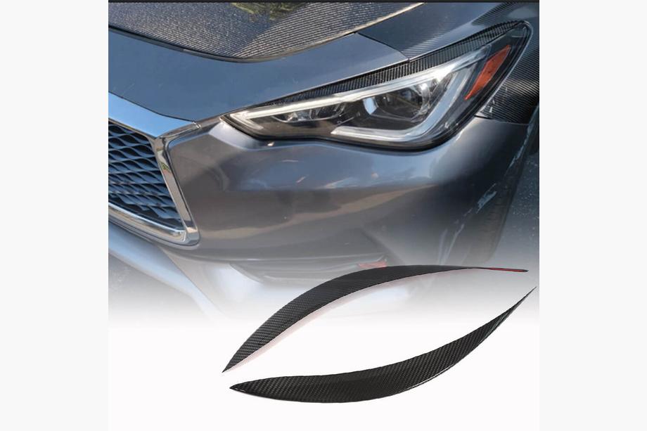 Infiniti Q50/Q60 2013–2024 Strålkastarögonbryn (för Q60 2016-2022, kolfiber) Image