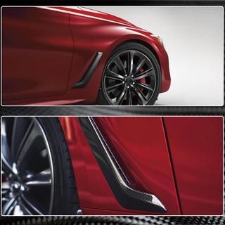 Kolfiber skärmöverdrag för framskärmar (för Q60 2016-2022, kolfiber) Infiniti Q50/Q60 2013–2024 foto 3