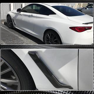 Kolfiber skärmöverdrag för framskärmar (för Q60 2016-2022, kolfiber) Infiniti Q50/Q60 2013–2024 foto 4