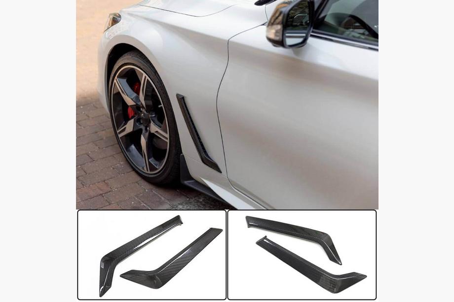 Infiniti Q50/Q60 2013–2024 Kolfiber skärmöverdrag för framskärmar (för Q60 2016-2022, kolfiber) Image