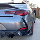 Infiniti Q50/Q60 2013–2024 Bakre stötfångarinsatser (för Q60 2016-2022, kolfiber) foto 3