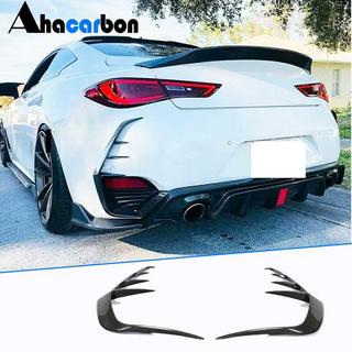 Bakre stötfångarinsatser (för Q60 2016-2022, kolfiber) Infiniti Q50/Q60 2013–2024 foto 1