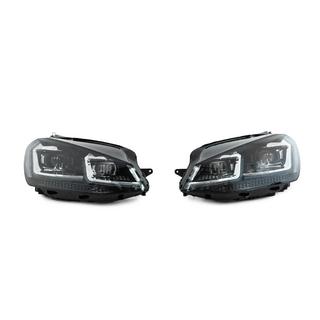 Strålkastare fram med moduler Silver FullLed Style (2012-2017, set 2 st) Volkswagen Golf 7/E-Golf 2012–2020 foto 2