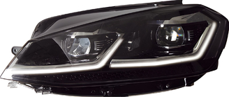 Volkswagen Golf 7/E-Golf 2012–2020 Framstrålkastare Silver FullLed (2017-2020, 2 st) foto 1