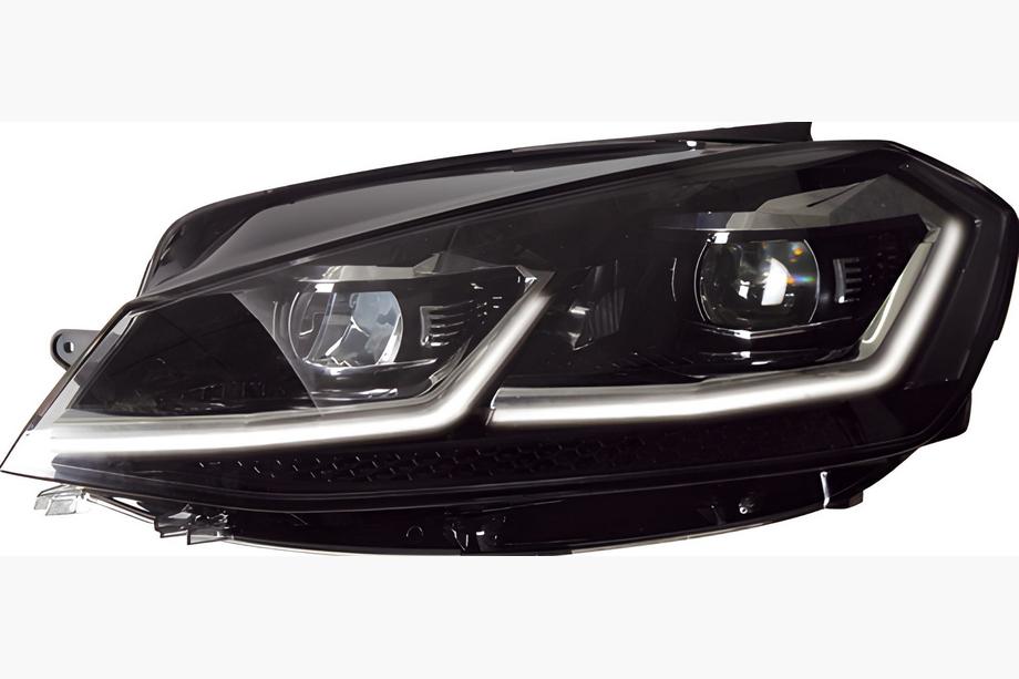 Volkswagen Golf 7/E-Golf 2012–2020 Framstrålkastare Silver FullLed (2017-2020, 2 st) Image