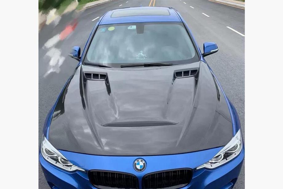 BMW 4-serie F32/F33/F36 2012–2020 Motorhuv V3 (Kolfiber) Image