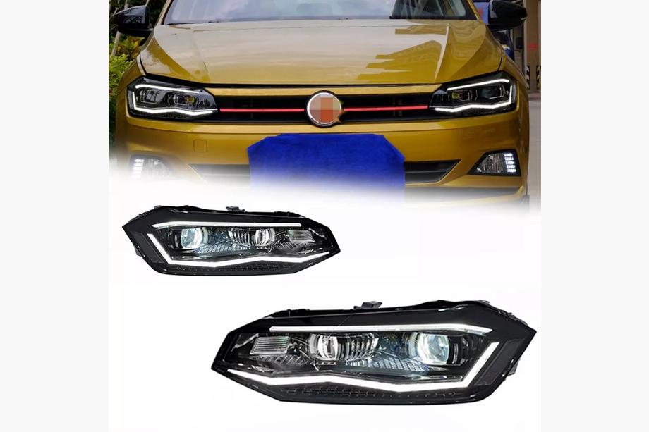 Volkswagen Polo 2017– Strålkastare fram Silver (2 st) Image