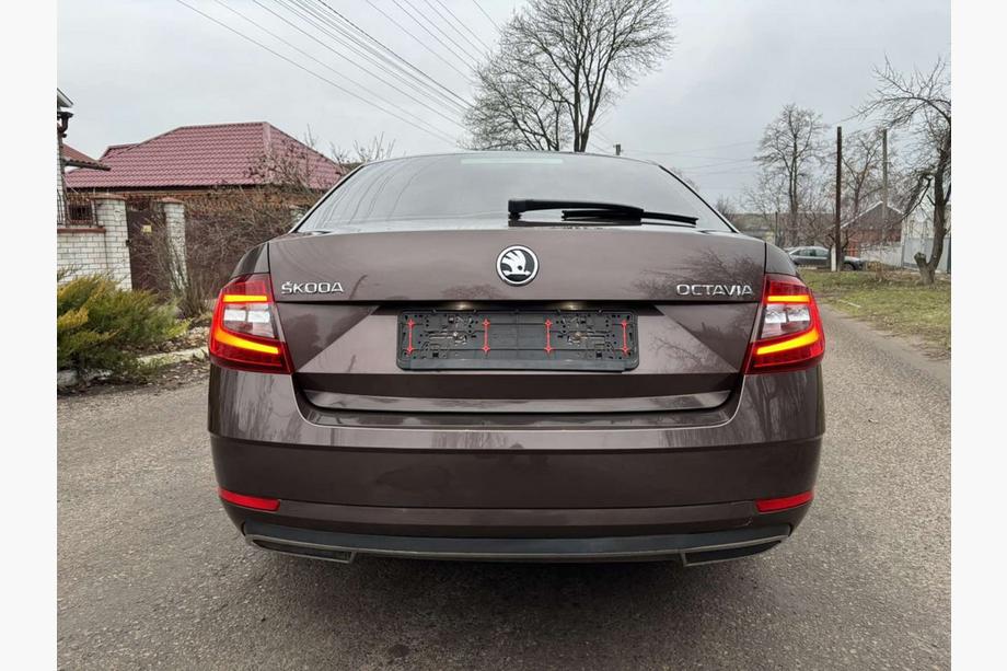 Skoda Octavia III A7 2013–2019 Kantlist för bagagelucka (rostfritt stål) Foto 3