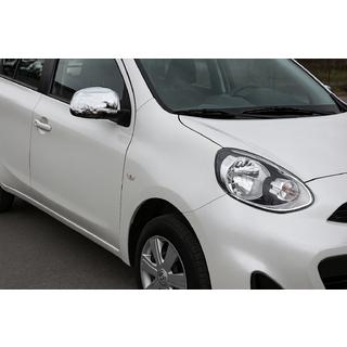 Kromade spegelkåpor (2 st, ABS) Nissan Micra K13 2011–2016 foto 1