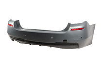 BMW 5-serien F10/F11 2010–2016 Bakre stötfångare med M-Performance-diffusor (för F10, för dubbla avgasutblås på en sida) foto 2