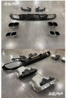 Mercedes E-klass W213 2016–2023 Bakre diffuser med avgasändrör Silver (för Base, Design E63 2020-2024) foto 2