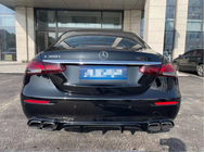 Mercedes E-klass W213 2016–2023 Bakre diffuser med avgasändrör Silver (för Base, Design E63 2020-2024) foto 1