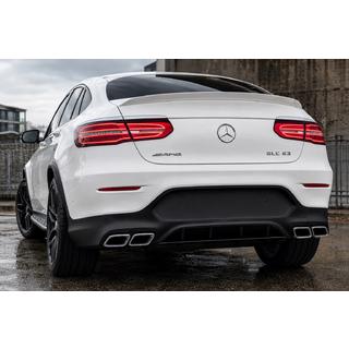Bakre diffuser med avgasändrör Silver (AMG63-design) foto 2