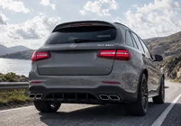 Mercedes GLC X253 2015–2022 Bakre diffusor med avgasändrör Silver (AMG63 Design) foto 2