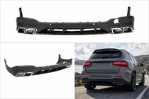 Mercedes GLC X253 2015–2022 Bakre diffusor med avgasändrör Silver (AMG63 Design) foto 1
