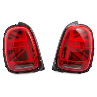 Bakre LED-bakljus i Union Jack-stil Röda (2 st) Mini Cooper F55/56/57 2014–2023 foto 2