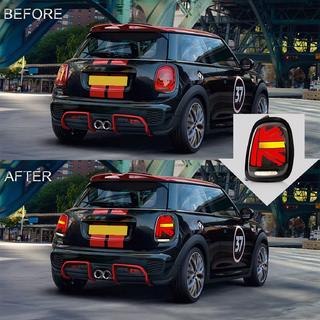 Bakre LED-bakljus i Union Jack-stil Röda (2 st) Mini Cooper F55/56/57 2014–2023 foto 1