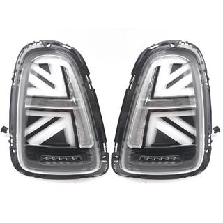 LED-baklyktor i Union Jack-stil Black V-2 (2 st) Mini Cooper R56/57 2006–2014