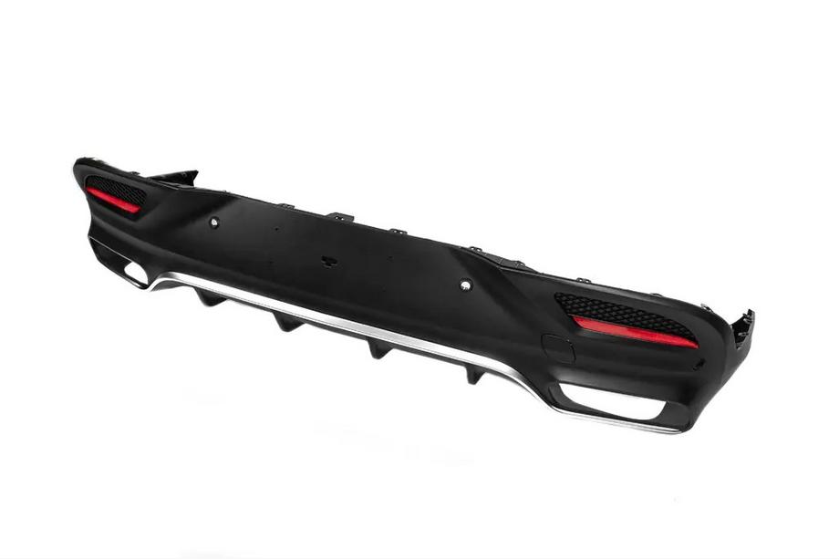 Mercedes GLE Coupé C292 2015–2019 Bakre diffuser med avgasändrör Silver (GLE63-design) Foto 2