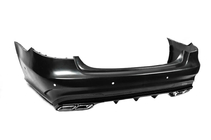 Mercedes E-class W212 2009–2016 Bakre stötfångare med diffuser E63 AMG (2013-2016) foto 2