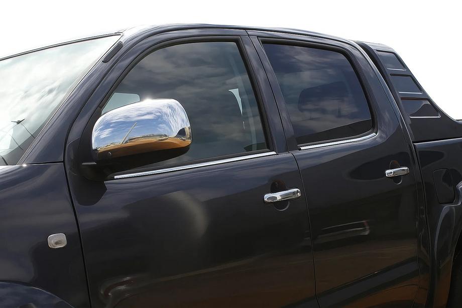 Toyota Hilux 2006–2015 Fönsterlister (4 st, rostfritt stål) Carmos - turkiskt stål Image