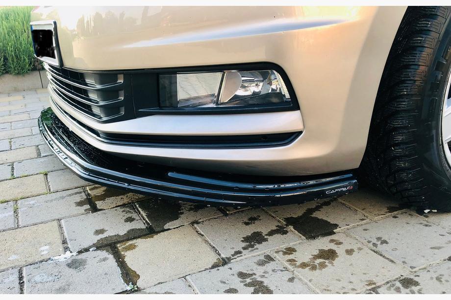 Volkswagen Touran 2015– Främre läppspoiler till stötfångare (ABS) Foto 1