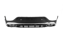 Mercedes GLC Coupé C253 2016–2023 Bakre diffuser med avgasändrör Silver (AMG63 design 2020-2022) foto 6