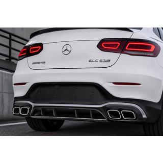 Bakre diffuser med avgasändrör Silver (AMG63 design 2020-2022) foto 3
