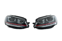 Volkswagen Golf 7/E-Golf 2012–2020 Framlyktor Red-V2 (2012-2017, dynamiska blinkers, 2 st) foto 3