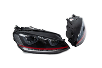 Volkswagen Golf 7/E-Golf 2012–2020 Framlyktor Red-V2 (2012-2017, dynamiska blinkers, 2 st) foto 6