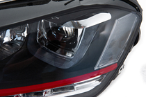 Volkswagen Golf 7/E-Golf 2012–2020 Framlyktor Red-V2 (2012-2017, dynamiska blinkers, 2 st) foto 11