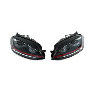 Framlyktor Red-V2 (2012-2017, dynamiska blinkers, 2 st) Volkswagen Golf 7/E-Golf 2012–2020 foto 1