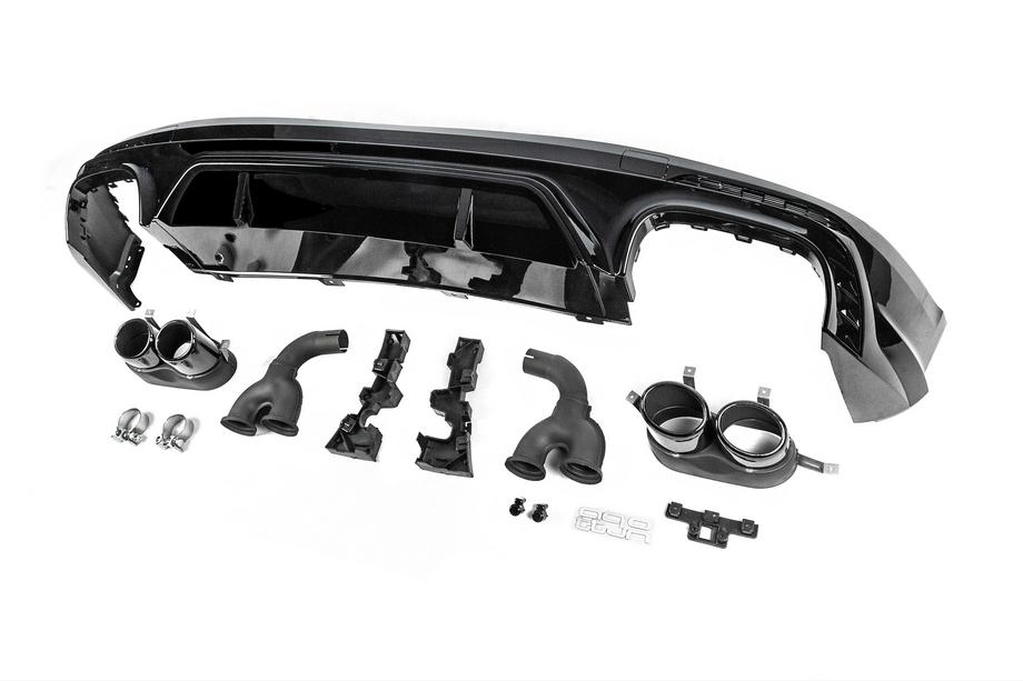 Audi Q5 2017–2025 Bakre diffuser i SQ5-stil (2017-2020, med svarta avgasändrör) Foto 2