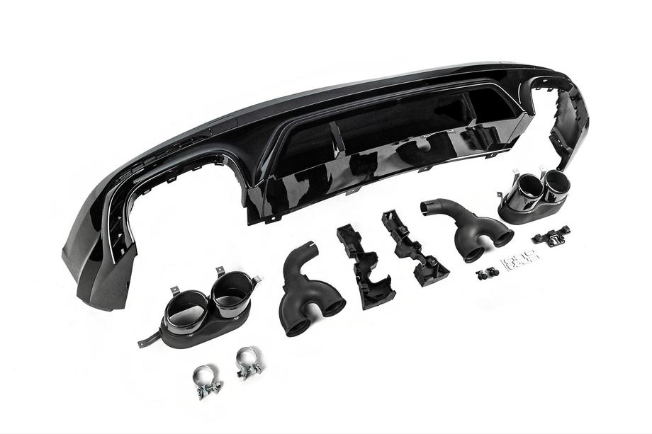 Audi Q5 2017–2025 Bakre diffuser i SQ5-stil (2017-2020, med svarta avgasändrör) Foto 3