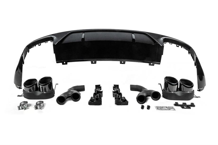 Audi Q5 2017–2025 Bakre diffuser i SQ5-stil (2017-2020, med svarta avgasändrör) Foto 4