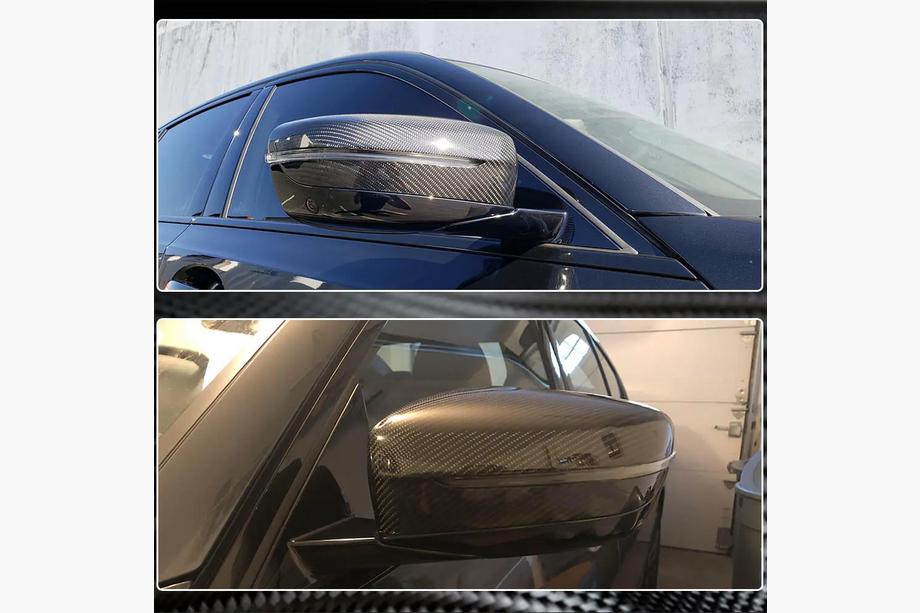 BMW 5-serien G30/G31 2017–2023 Spegelkåpor M-Look i torr kolfiber Foto 4