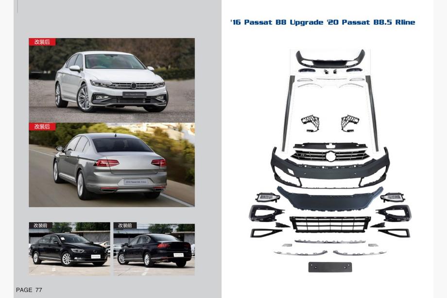 Volkswagen Passat B8 2015–2023 Faceliftkit för R-Line 2020+ Image